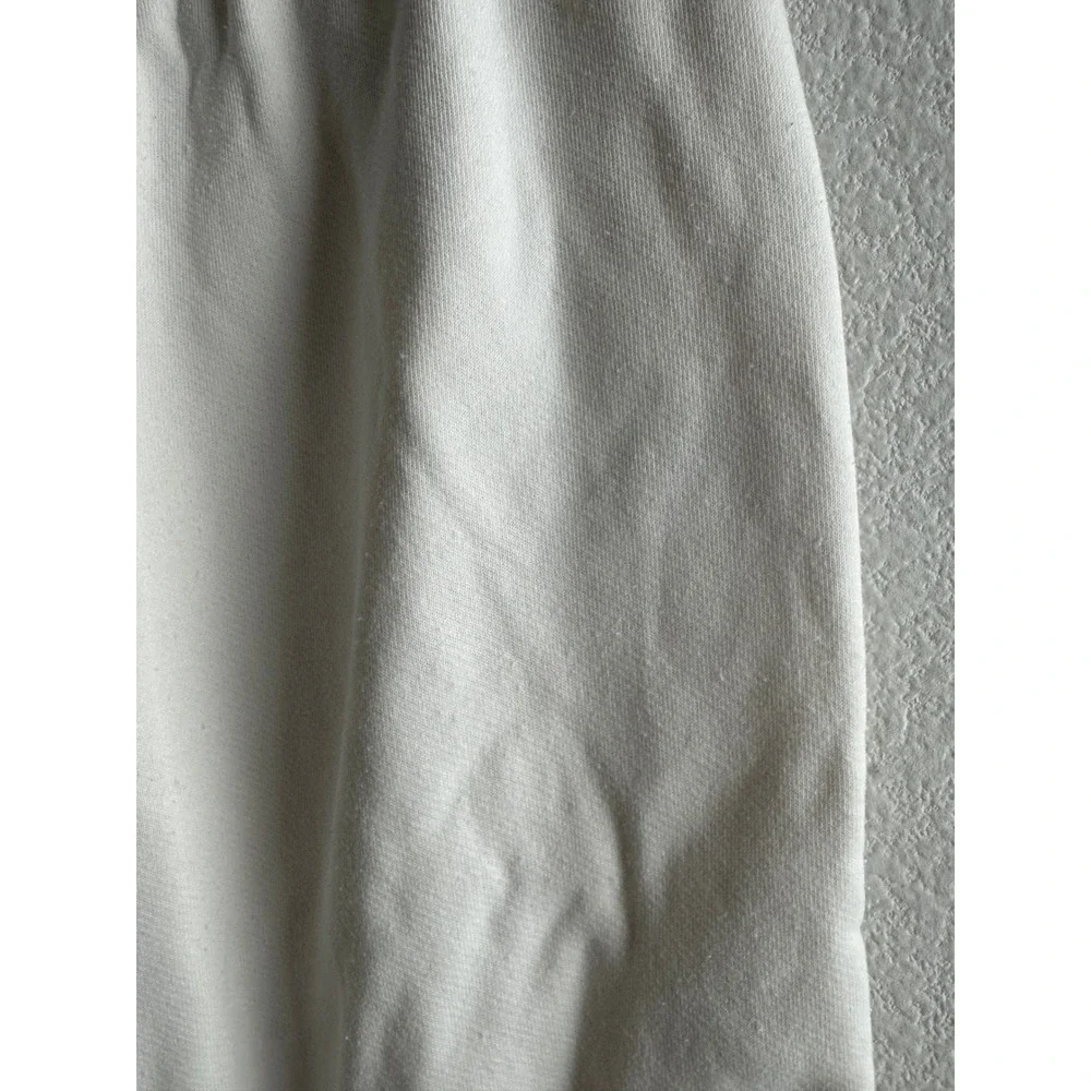 Alo Yoga White Wide Leg Snap Side Sweatpants Fleece Lounge Pants Size Small